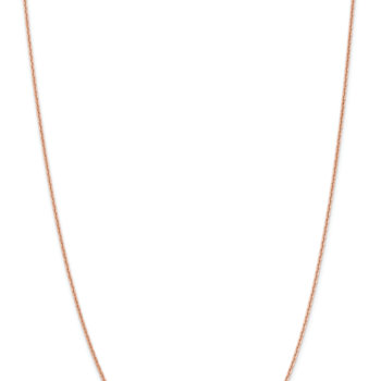 14k Rose Gold 1.65mm Solid Diamond-Cut Cable 20 Inch Chain