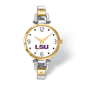LogoArt Louisiana State University Elegant Ladies Two-tone Watch