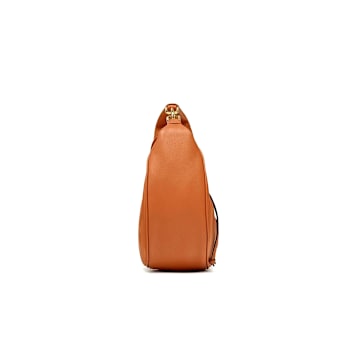 MCM Medium Mode Travia Hobo in Spanish Cognac Nappa Leather Handbag