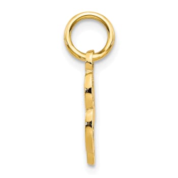 10k Yellow Gold initial L Charm
