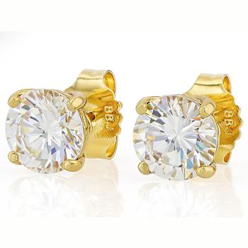 5.00ctw Diamond Simulant Stud Earrings In Sterling Silver