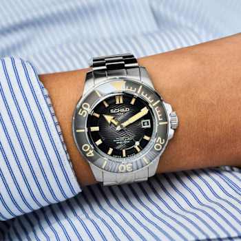 Schild Hermann Swiss Automatic Gray Dial White Stainless Steel Band
Limited Edition Watch