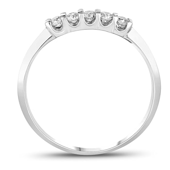 0.25ctw Diamond Wedding Band Ring in 14k White Gold