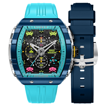Nubeo Magellan Chronograph Space Invaders Blue Stainless Steel Band
Limited Edition Watch