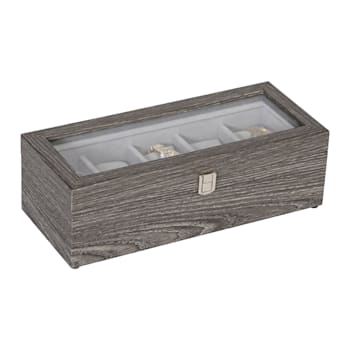 Mele and Co Nolan Glass Top Watch Jewelry Box