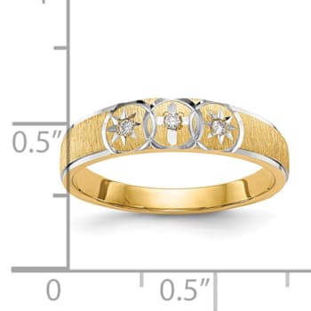 14K Yellow Gold AA Quality Ladies Wedding Band