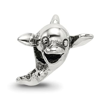 Sterling Silver Dolphin Bead