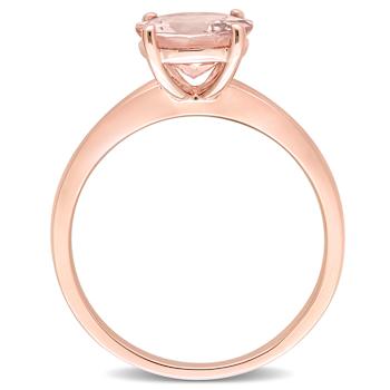 Morganite 10K Rose Gold Ring 1.78ctw