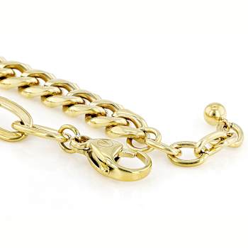 Multi-Link Bracelet With Extender In Gold-Tone