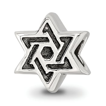 Sterling Silver Star of David Bead
