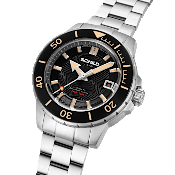 Schild Hermann Swiss Automatic Black Dial White Stainless Steel Band
Limited Edition Watch