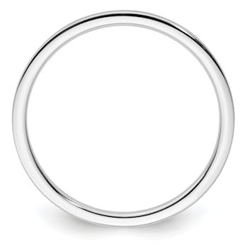 14K White Gold 1.2mm Flat Satin Stackable Expressions Band