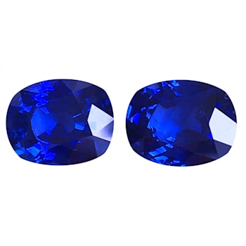 Sapphire 10.30x8.20mm Cushion Matched Pair 8.44ctw