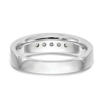 Rhodium Over 14K White Gold Lab Grown Diamond SI1/SI2, G H I, 5-Stone
Men's Channel Band