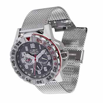 Invicta Racing 48mm Gunmetal Dial Red Accented Bezel Stainless Steel
Quartz Watch