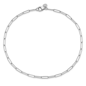 14K White Gold Polished Fancy Link Bracelet