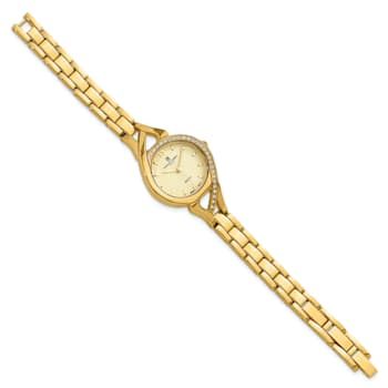 Ladies Charles Hubert Gold-finish Gold Dial Watch