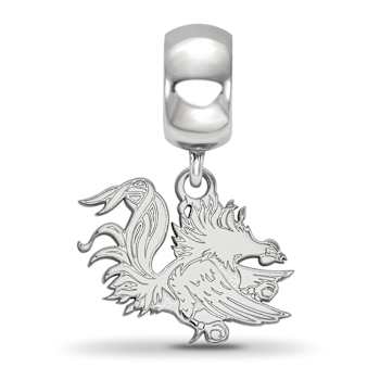 Sterling Silver Rhodium-plated LogoArt University of South Carolina
Small Dangle Bead