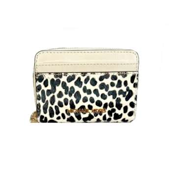 Michael Kors Jet Set Travel Medium Zip Around Card Case Wallet in Light
Cream Multi