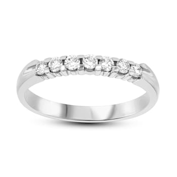 0.25ct tw 7 Stone Diamonds Band Ring in 14k White Gold