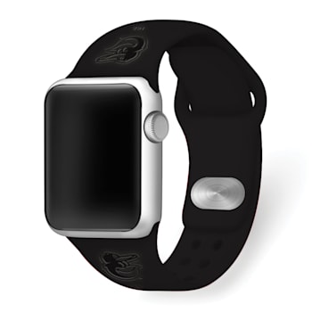 Gametime Baltimore Orioles Debossed Silicone Apple Watch Band (42/44mm
M/L). Watch not included.