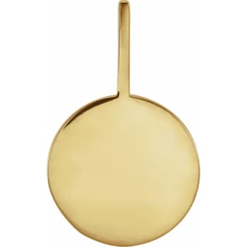 14K Yellow Gold 0.01ctw Diamond Accent Dog Mom Paw Print Charm Pendant.