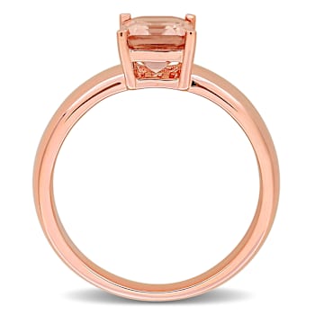 Morganite 14K Rose Gold Ring 1.55ctw
