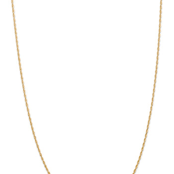 14k Yellow Gold 1.85mm Solid Diamond-Cut Quadruple Rope 16 Inch Chain