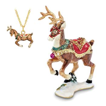 RUFUS Reindeer Trinket Box