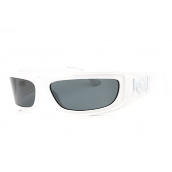 Versace White / Dark Gray Lenses Sunglasses
