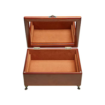 Wooden Jewelry Box Kinsley in Walnut Finish