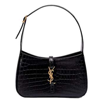Saint Laurent YSL Sac Hobo Cocco Print Black Bag