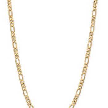 14k Yellow Gold 6.25mm Figaro Link 18 Inch Chain