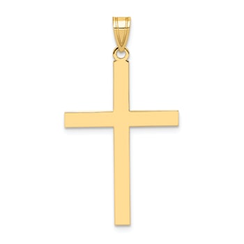 14k Yellow Gold Cross Charm