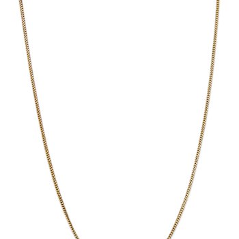 14k Yellow Gold 1.5mm Solid Franco 18 Inch Chain