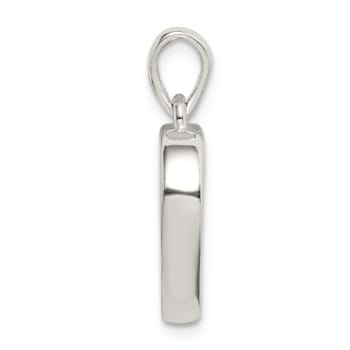 Sterling Silver Enamel LOVE YOU MOM Heart Pendant