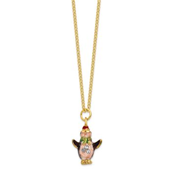 KOOLIO Skiing Penguin Trinket Box