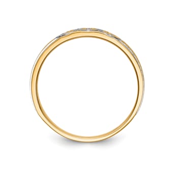 14K Yellow Gold AA Quality Ladies Wedding Band