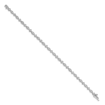 14K White Gold Lab Grown Diamond VS/SI GH, Bracelet