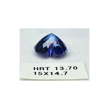 Tanzanite 15.0x14.7mm Heart Shape 13.70ct