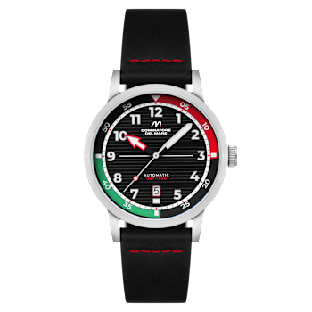Dominatore Del Mare Camogli Black Dial White Bezel Black Stainless Steel
Band Automatic Watch