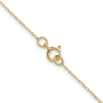 14k Yellow Gold 0.4mm Cable 13 Inch Chain
