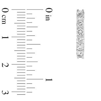 1.00ctw Diamond Hoop Earrings in 14k White Gold