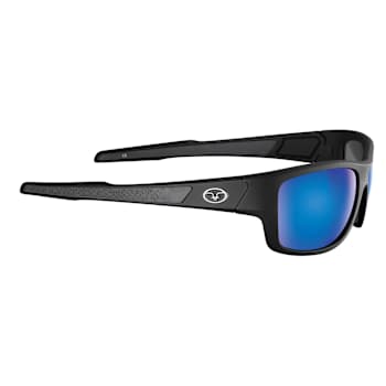 Flying Fisherman Down Sea Polarized Sunglasses Matte Black Frame/Smoke
Blue Mirror Lens