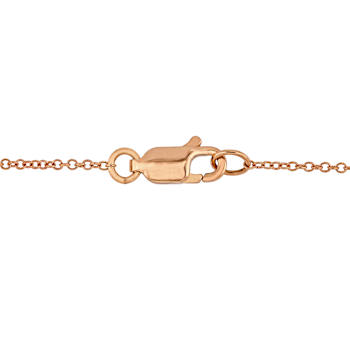 African Amethyst and Diamond 14K Rose Gold Halo Necklace 5.50ctw