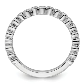 14K White Gold Stackable Expressions Diamond Ring 0.11ctw