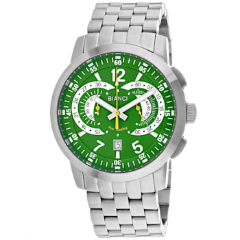 Roberto Bianci Men's Lombardo Green Dial, Stainless Steel Watch