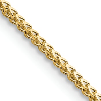 14K Yellow Gold 1mm Franco Chain Necklace