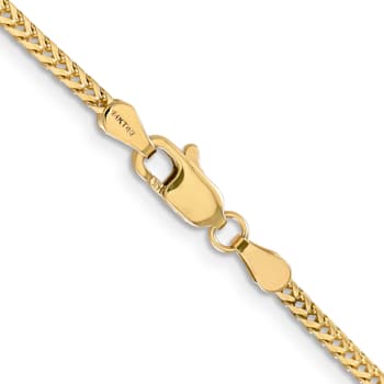 14K Yellow Gold 2mm Franco Chain Necklace