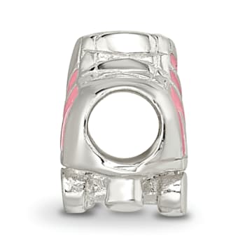 Sterling Silver Enameled Rollerskate Bead